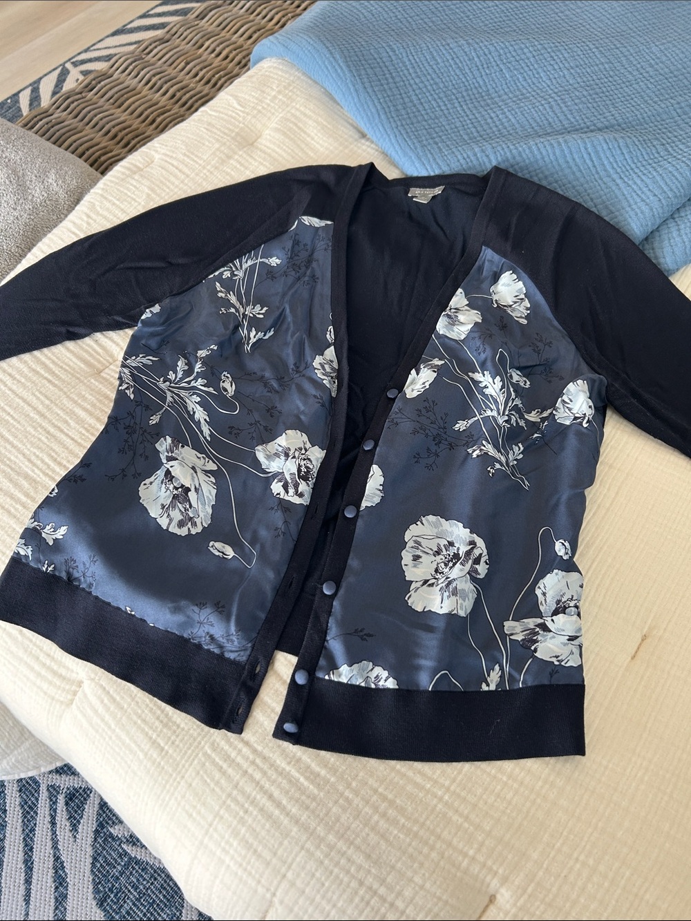 Ann Taylor Navy Knit Top